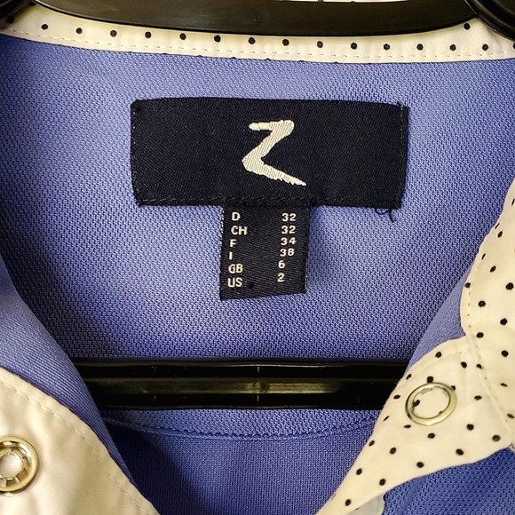 Horze Blair Women's Long-Sleeve Equestrian Show Shirt with Mesh & Collar -Size 2 - Picture 5 of 11